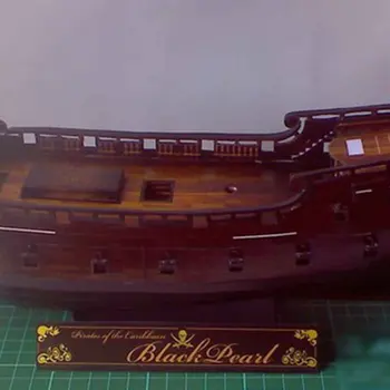 Piratų Laivo Formos Black Pearl Popieriaus Medžiagos Modelis Kariniams Ventiliatorius Išskirtinį Dovanų Rankų darbo 
