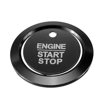 Automobilių Start Stop Variklio Mygtukas Išorinis jungiklis dekoratyvinis žiedas Centras dangtelį jungiklis dekoratyvinis žiedas Ford F150-2018