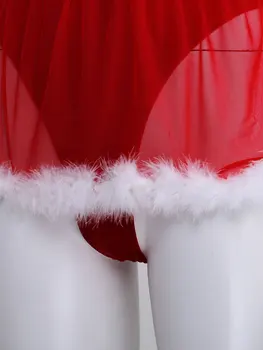 Moteriški Kalėdų Vakarėlį Apranga, Apatinis Trikotažas Kostiumas Spagečiai Dirželiai Raudonos Aksomo Ponia Kalėdų Senelio Vaidmenį Žaisti Cosplay Kostiumai, Bodysuit