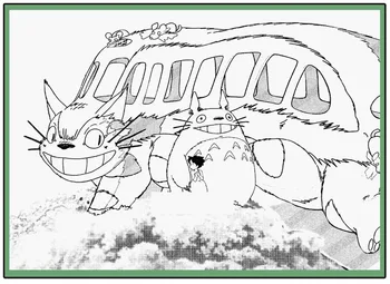 Anime Mano Kaimynas Totoro Spalvinimo Knygelė Vaikams Suaugusiųjų Stresą Užmušti Laiką Tapybos, Piešimo antistress Knygų dovanų