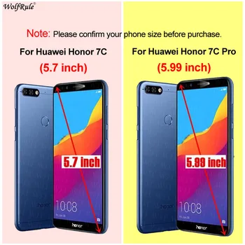 Padengti Huawei Honor 7C Atveju AUM-L41 TPU ir KOMPIUTERIO Laikiklis Bamperio Telefoną Atveju Huawei Honor 7C Padengti 5.7 colių rusų kalba