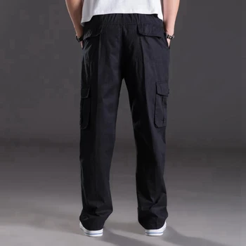Aukštos kokybės rudenį Vyrų krovinių kelnės kišenės iš durų plius dydis didelis 6XL 7XL 8XL 