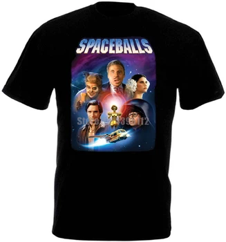 Spaceballs Filmo Plakatas Vyrų Juodi Marškinėliai Corgi Marškinėliai Vyrams Mados Marškinėliai Techno T-Shirts Japonų Stiliaus Yxqxyl