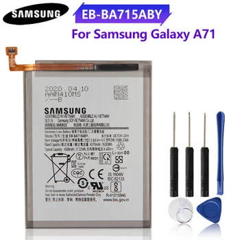 Originalios Baterijos EB-BA715ABY Samsung Galaxy A71 SM-A7160 A7160 Pakeitimo Telefono Baterija Autentiška Baterija 4500mAh