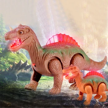 Elektroninių Vaikščioti Robotas Dinozauras Modelis Vaikams, Žaislų, Dovanų Lemputės Šviesos Dinozauras