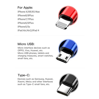!ACCEZZ 3A 3 in 1 Ištraukiama USB Kabelis Greito Įkrovimo iPhone 8 XS 
