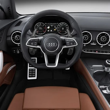 Audi RS6 S6 RS3 TT-2018 Transporto priemonės Vairo Irklas Anglies Pluošto Lipdukas Automobilių Reikmenys