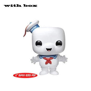 GhostBusters POP Likti Puft Marshmallow Vyras #109 su būda Vinilo Veiksmų Skaičiai brinquedos Kolekcijos Modelis Žaislai Vaikams dovanų