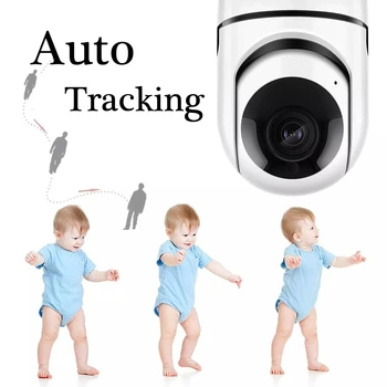 Kūdikio stebėjimo, IP Kamera, Auto Sekimas HD 1080p Namų Wifi Kamera, Apsaugos Stebėjimo VAIZDO Kameros Vaikai Kartu Robotas