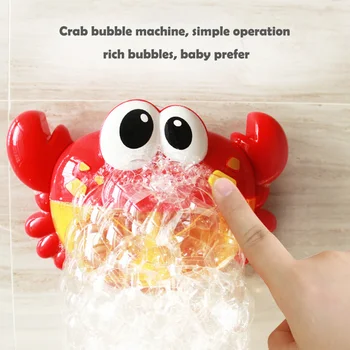 Burbulas Krabų Vonios Žaislas Burbulas Mašina Krabų Varlė Vandens ToyA Muzikos Vonia Automatinis Muilo Burbulas Maker Vonios Kambarys Kūdikių Vaikai