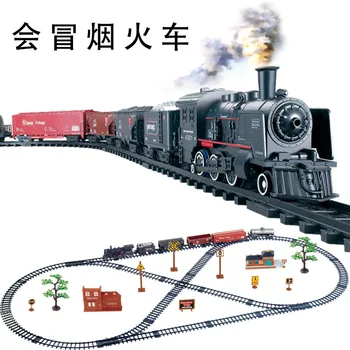 1:87 Aukštas modeliavimas Klasikinis Elektriniai Traukiniai Vihcle Geležinkelio Variklio Trian Track Set Modelis Žaislas Vaikams, Žaislai Vaikams