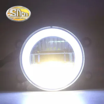 SNCN 3-IN-1 Funkcijos Auto LED Angel Eyes Šviesos važiavimui Dieną Automobilių Projektorius, Priešrūkinis Žibintas, Dėl 
