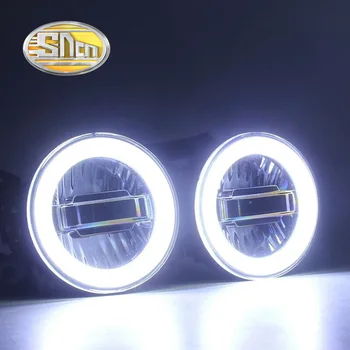 SNCN 3-IN-1 Funkcijos Auto LED Angel Eyes Šviesos važiavimui Dieną Automobilių Projektorius, Priešrūkinis Žibintas, Dėl 
