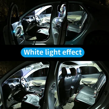 14pcs Balta Canbus LED Lemputes, Interjero Paketas Rinkinys 2009-M. Nissan Murano Automobilių Žemėlapis Dome Kamieno Licenciją Plokštelės šviesos Lempos