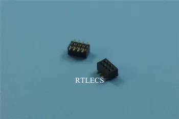 10 vnt 1,0 mm Žingsnio 2x4 Pozicija 8 Pin PCB Moterų Antraštė Dual eilės Tiesiai 180 PCB SMT Lizdas Persiunčiami Lydmetalis Ne Peg RoHS