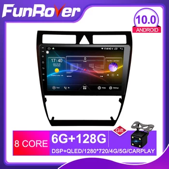 Funrover Android 10.0 8 core automobilių dvd Audi A6 S6 RS6 Allroad radijo, gps navigacijos, multimedijos grotuvas stereo autoradio DSP RDS