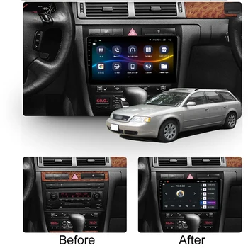 Funrover Android 10.0 8 core automobilių dvd Audi A6 S6 RS6 Allroad radijo, gps navigacijos, multimedijos grotuvas stereo autoradio DSP RDS