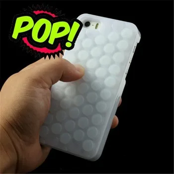 Case For iphone 5/6s/7/8Plus Juokinga Pop Garso Popping Išskleidimo Bubble Wrap Hibridinės Silikoninės Puchi Sunku Padengti už iphoneX