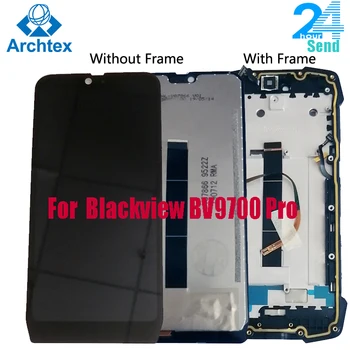 5.84 colių Originalus Blackview BV9700 Pro LCD Ekranas +Touch Ekranas skaitmeninis keitiklis Asamblėjos +Rėmas 2280x1080 Android 9.0