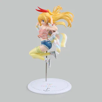 Anime Nisekoi Chitoge Kirisaki PVC Veiksmų Skaičius, Kolekcionuojamos lėlės Modelio žaislas 23cm