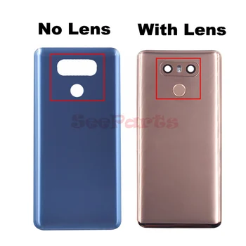 Dėl LG G6 Baterijos Dangtelis Durys Atveju Būsto Su Fotoaparato Objektyvas+ Atspaudų Stiklo Touch ID Pakeitimo LS993 US997 VS998 H870