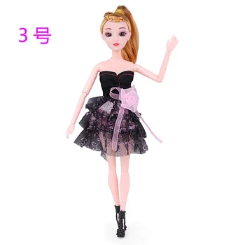 10pc Lėlės Suknelė Graži Apranga Rankų darbo Partijos Drabužių Viršų Mados Sijonas Barbie Kilnus Lėlės Geriausios Vaikų Mergaičių'Gift Atsitiktinai