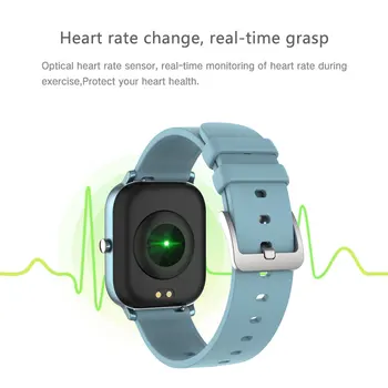 COXANG P8 Smart Watch Vyrų/Moterų Visiškai Jutiklinis Ekranas Širdies ritmo Monitorius Kraujo Spaudimas P8 Smartwatch 