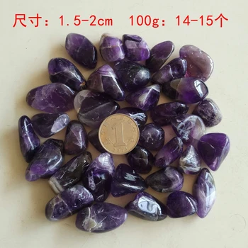 100g Natūralus ametistas skaldą didelės originalus akmens granulės kristalų feng shui degaussing akmens