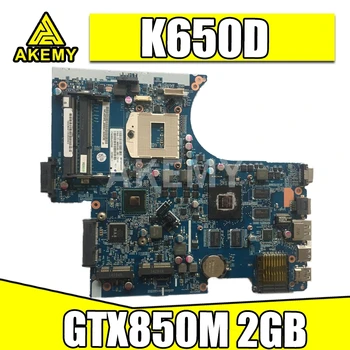 AKemy W650SJ W650SC už CLEV0 K650D G150S K610C K590C nešiojamojo kompiuterio motininė plokštė 6-71-W65J0-D02 PGA947 GPU GTX850M 2GB bandymo darbai