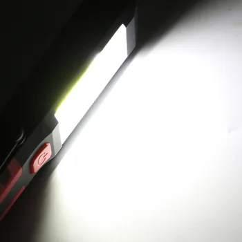 LED Žibintuvėlis COB+LED Įkrovimo Darbą Šviesos Magnetas Žibintuvėlis su laikikliu Lankstymo Žibinto Lempa Nešiojamų Darbą Šviesos Stalo Lempa