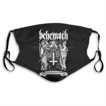 Veido Kaukė Behemoth, Kad Satanis Officl Black Death Metalo Apsaugos Nuo Dulkių Filtru Vyrams, Moterims, Vaikams, Mergaitė, Berniukas Paaugliams Kaukės