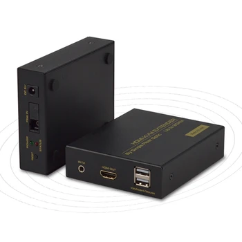 FJGEAR HDMI KVM Extender 1080P 60Hz 20KM USB KVM IR HDMI Optinio Pluošto Extender Klaviatūrą, Pelę, Spausdintuvą, EU Plug