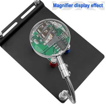 Magnetinis, Universalus Telefono PCB IC Chip Plokštė Jig stalo Laikiklis 3X Didinamojo stiklo Remonto Įrankių Priežiūra Rungtynių Elektroniniai Įrankiai
