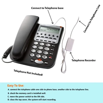 Mini Telefono Skambučių Įrašymas,Namo Skambučių Įrašymo Įrenginys,datos ir laiko spaudas ant užregistruotas Fiksuotojo Ryšio Diktofonas
