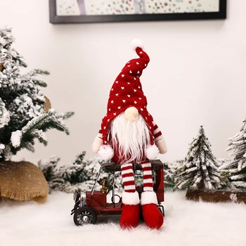 Rankų Darbo Kalėdų Gnome Apdailos Švedijos Figūrėlės Sėdi Ilgas Atkarpas, Elf Lėlės, Papuošalai Padėkos Dienos Dovanos