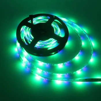 LED Juostelės Žibintai, RGB LED Šviesos Juosta 3528 SMD Lanksti Spalva Keičiasi Šviesos Eilutę Namų Apšvietimo Virtuvės Lova Apdaila