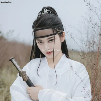 2021 kinų stiliaus hairband tradicinės kinų priedai hanfu juosta siuvinėjimo kutas juostelės šukuosena hanfu plaukų juosta