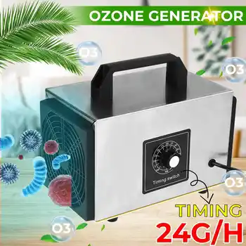 24g/h 220V Ozonas, Ozono Generatorius Mašina, Su Laikmačiu Dezinfekavimo Oro Valytuvas Švaresnis Sterilizacija Valymo Formaldehido