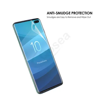 Hidrogelio Kino 10 Vnt Screen Protector For Samsung Galaxy S10+ S10e 3X Clear LCD Skydas Guard Padengti Sprogimui atsparią Plėvelę Odos