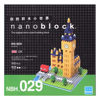 Nanoblock Big Ben Taikikliai Pamatyti Serijos NBH-029 450pcs Kawada 