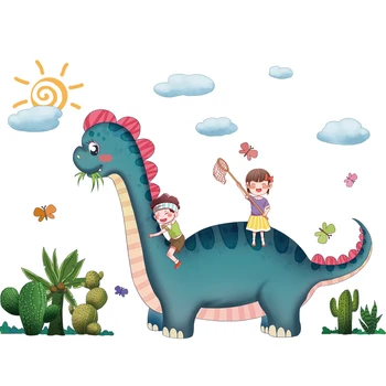 [SHIJUEHEZI] Dinozaurai Gyvūnų Sienų Lipdukai 