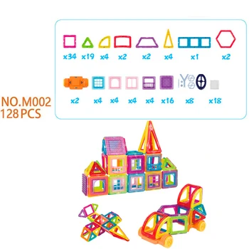 128pcs/184pcs/set Kūrybos Magnetinių žaislų Dizainas Blokai Vaikas žvalgybos švietimo žaislai stick mėgstamiausia dovana blokuoti žaislas