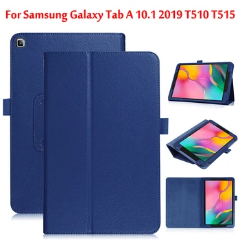Case For Samsung Galaxy Tab 10.1 2019 T515 T510 SM-T510 SM-T515 10.1 colių PU Odos Sulankstomos Viršelio