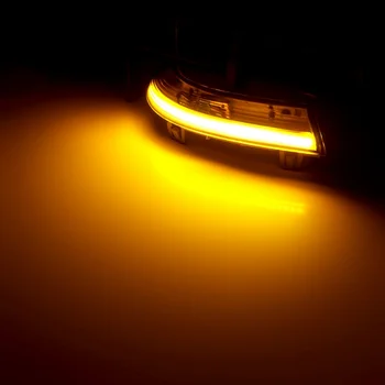 2x Pusės Veidrodėlis indikatorius Dynamic Indikatorių LED Posūkio Signalo Lemputė VW Passat B6 GOLF 5 Jetta MK5 Passat B5.5 GTI V Sharan