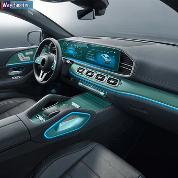 Automobilio Salono Konsolės Pavarų Navigacijos prietaisų Skydelio Ekrano Apsauginės Plėvelės Mercedes Benz GLE Klasės 2020 W167 GLS X167 GLE300/350