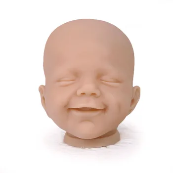 NPKDOLL Reborn Baby Doll 18 Colių balandžio Mažas Veido Tikroviška Bebe Atgimsta Vinilo Unpainted Nebaigtų Lėlės Dalis 