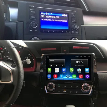 4G LTE Android 10.1 Tinka HONDA CIVIC 2016 2017 2018 2019 Multimedia Stereo Automobilio DVD Grotuvas Navigacija GPS Radijas