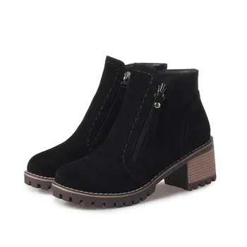ASUMER mados naujų atvyksta moterų batai juoda juoda smėlio spalvos užtrauktukas pulko batai, suapvalinti tne aikštėje kulniukai, ponios batai