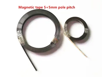 1 metro magnetinių juostų 5+5mm polių pikis Magnetas Juostos plotis 10mm, storis 1mm