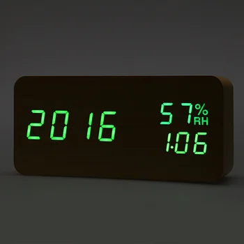 Šiuolaikinių Led Laikrodis-Žadintuvas Temperatūra Drėgnumas Elektroninių Darbalaukio Skaitmeninis Stalo Laikrodžiai